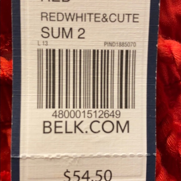 Crown and Ivy Red Eyelet Shorts - Picture 4 of 4